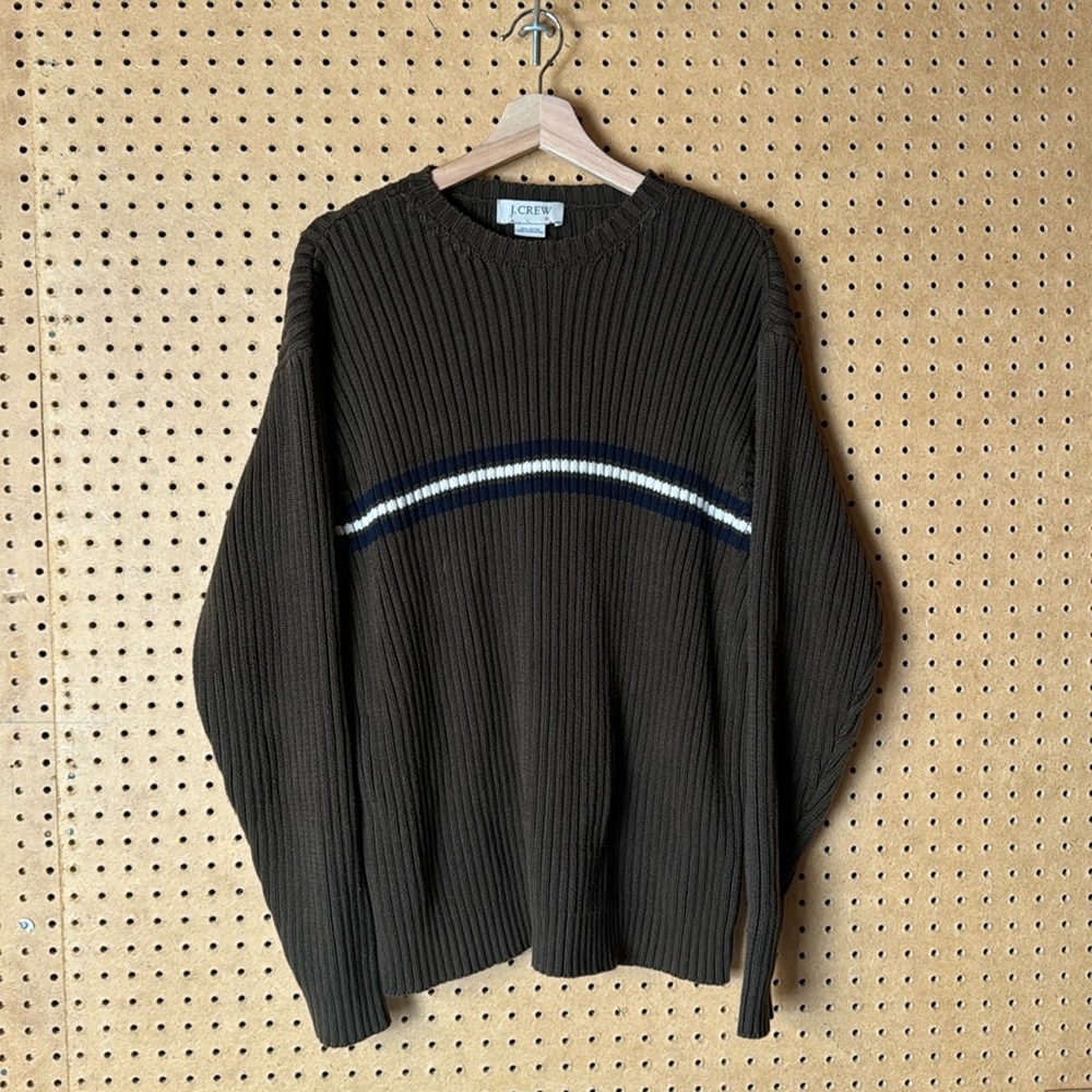 J.Crew 90s Striped Cotton Sweater